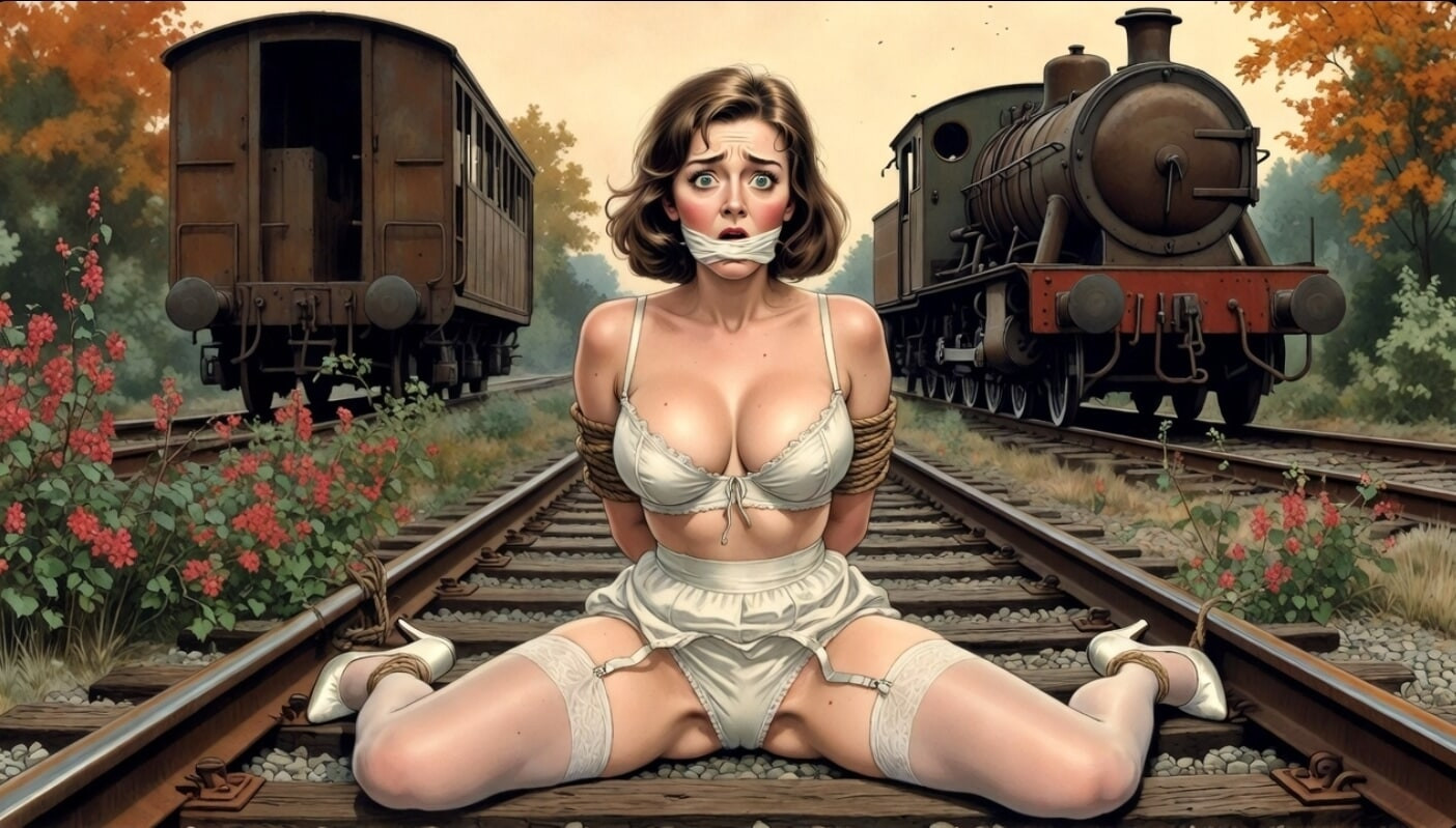 Pixwhores Experimental Enhanced: Stockings in the Railyard 1 #16
