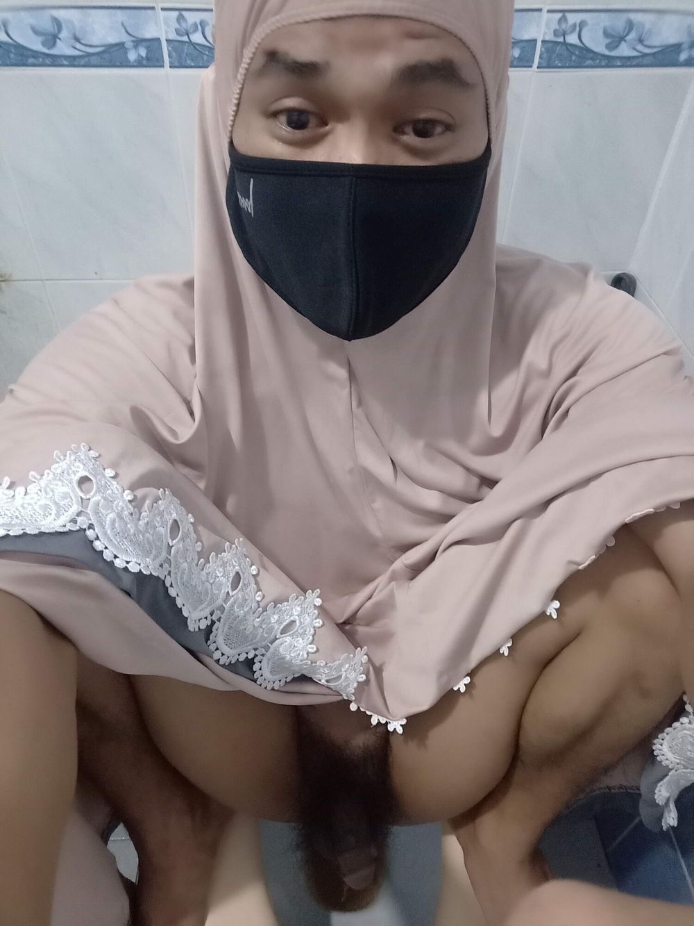 Telekung crossdresser  slave #42