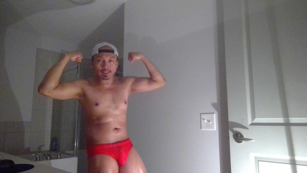 Flexing In Red Speedos Again! #3