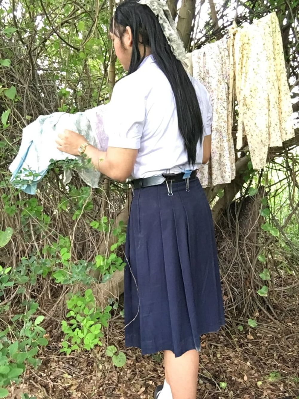 Outdoor student ladyboy solo #19