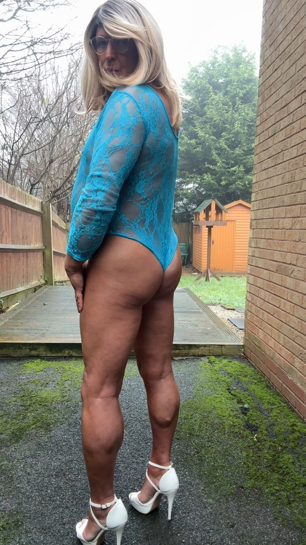 Sexy Crossdresser kellycd2022 in lace bodysuit  #47