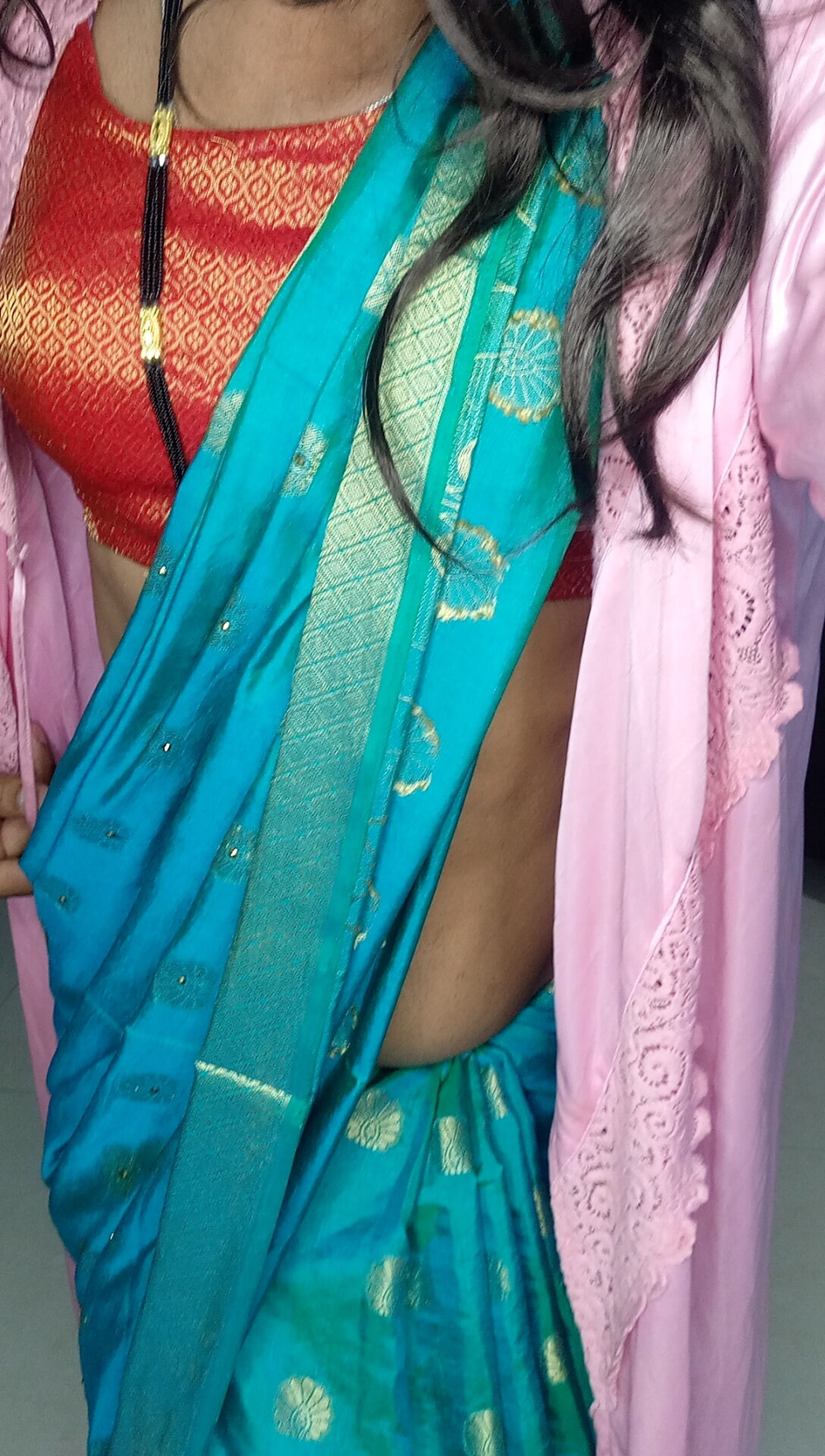 Indian stepmom sexy blou saree and peticot #33