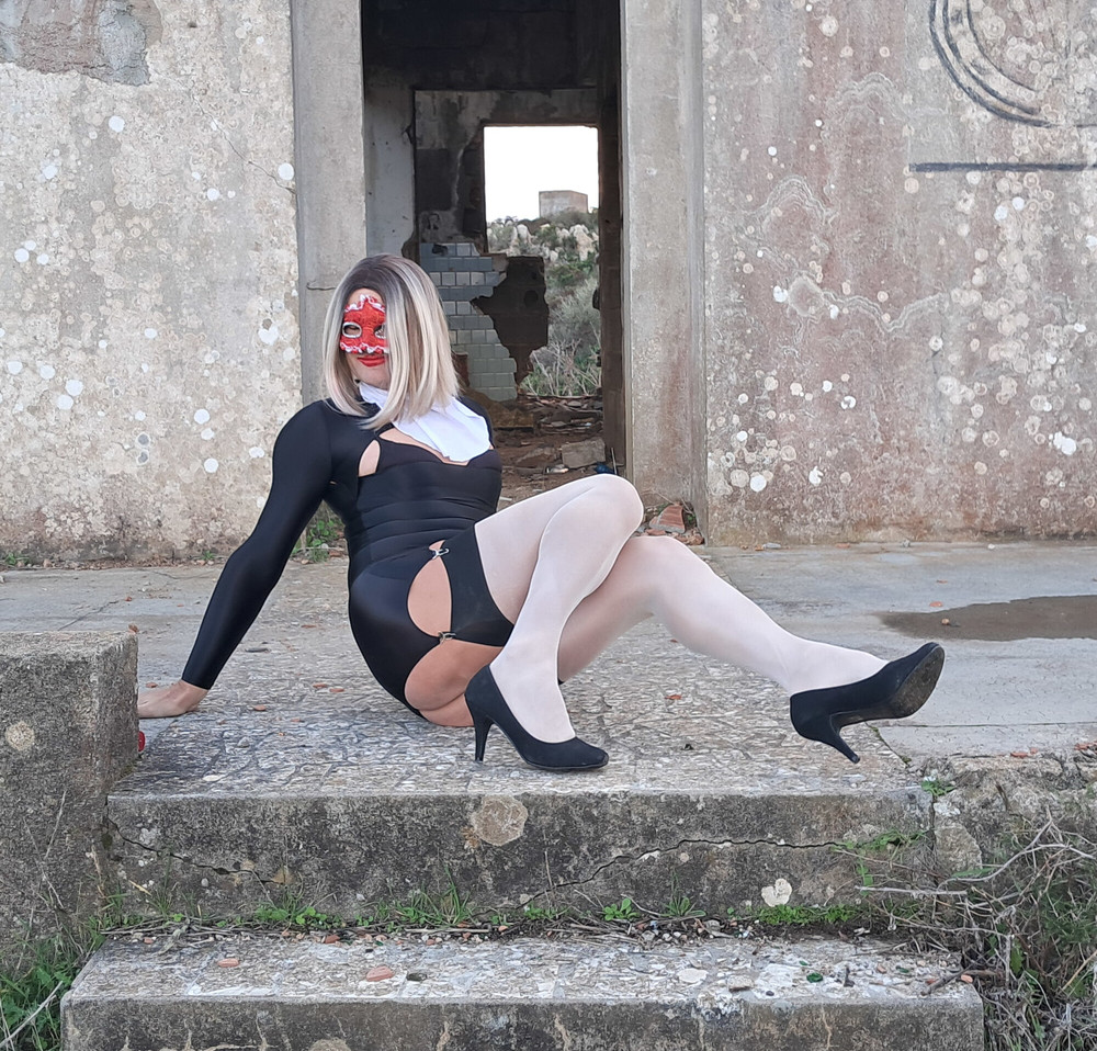 Kinky Perverted Nun in Nylon Stockings and High Heels #10