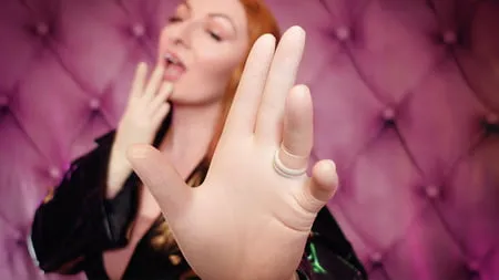 medical gloves fetish arya grander         