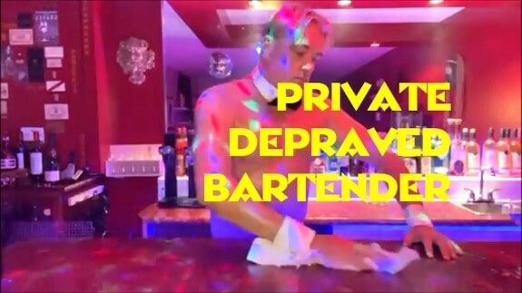 Private Naked Depraved Bartender #18