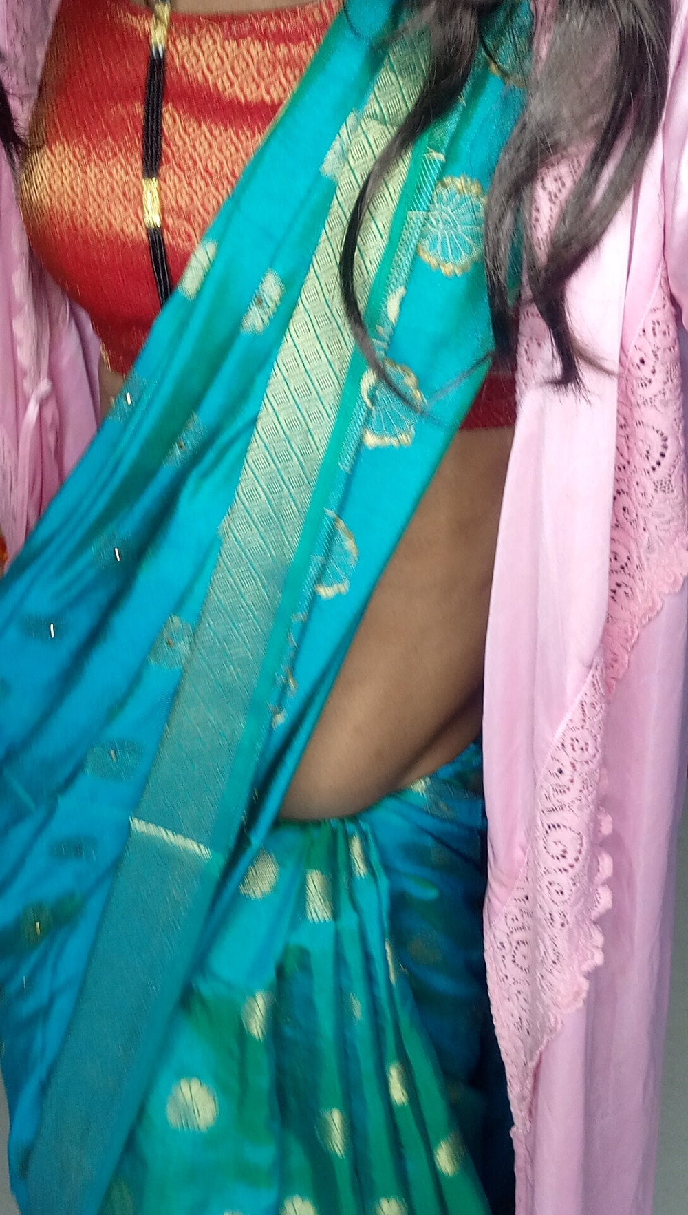 Indian stepmom sexy blou saree and peticot #34
