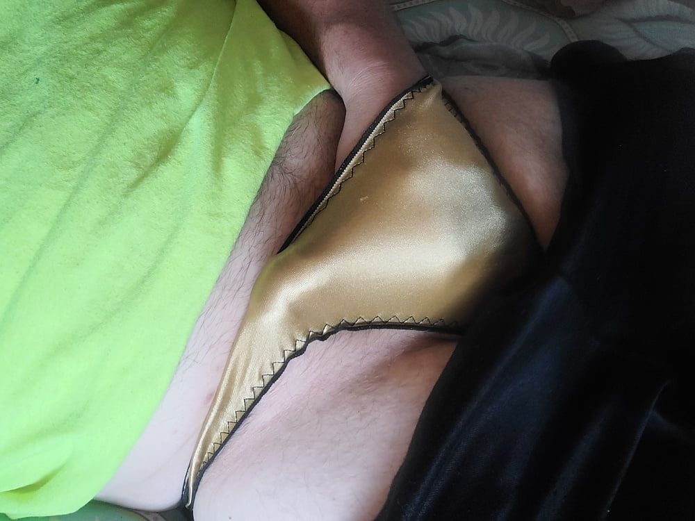 Little cock in panties- Exhibitionist Trucker  #4