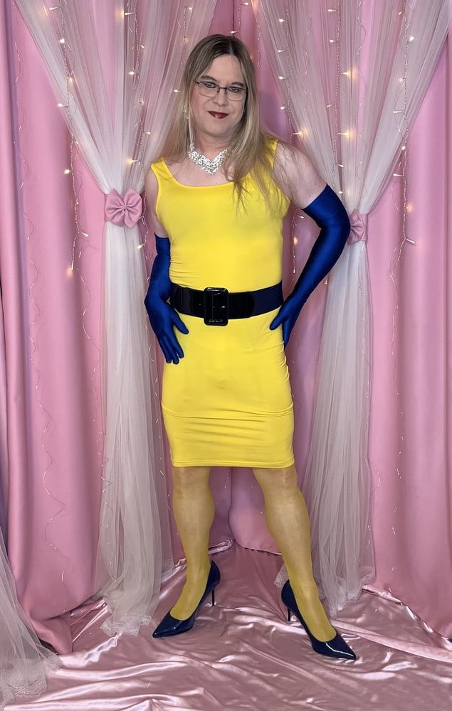 Joanie - Yellow Pencil Dress II #15