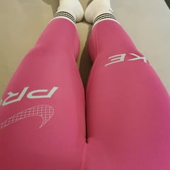 Pink Nike Pro Leggings