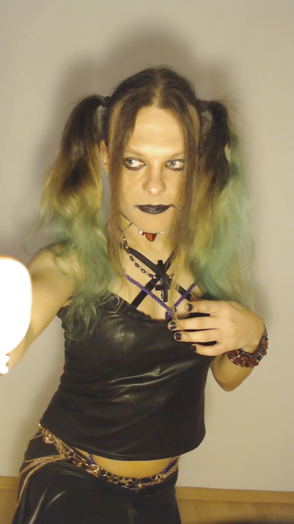 Bondage Chastity Green Cyber Goth Brandynette #23