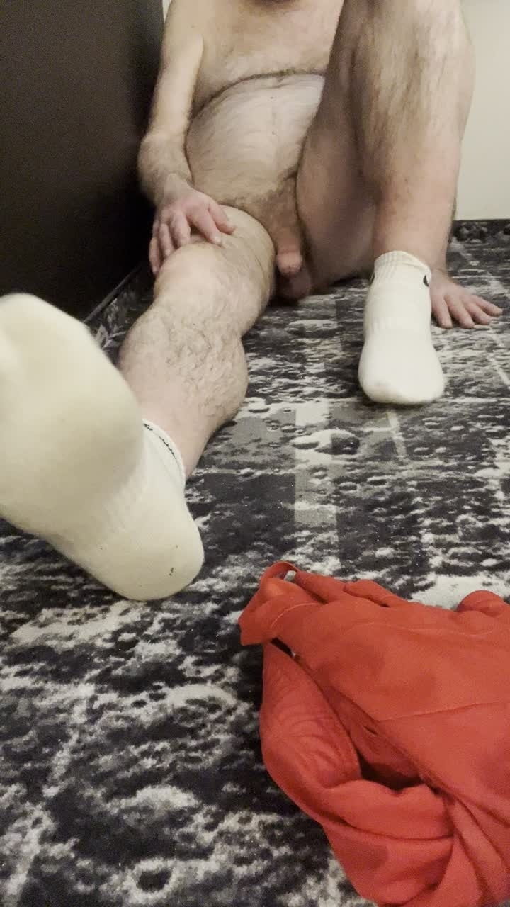 Coach Karl White Socks, Bare Feet Bare Balls 5835 #38