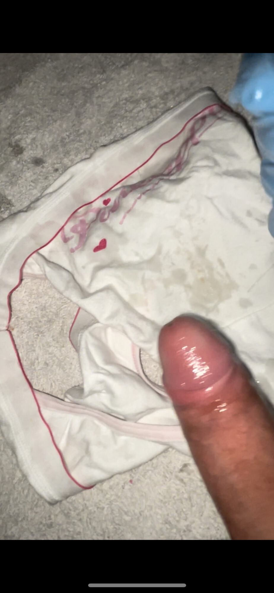 Destroying Ashleigh’s white knickers Pantie wanking  #17