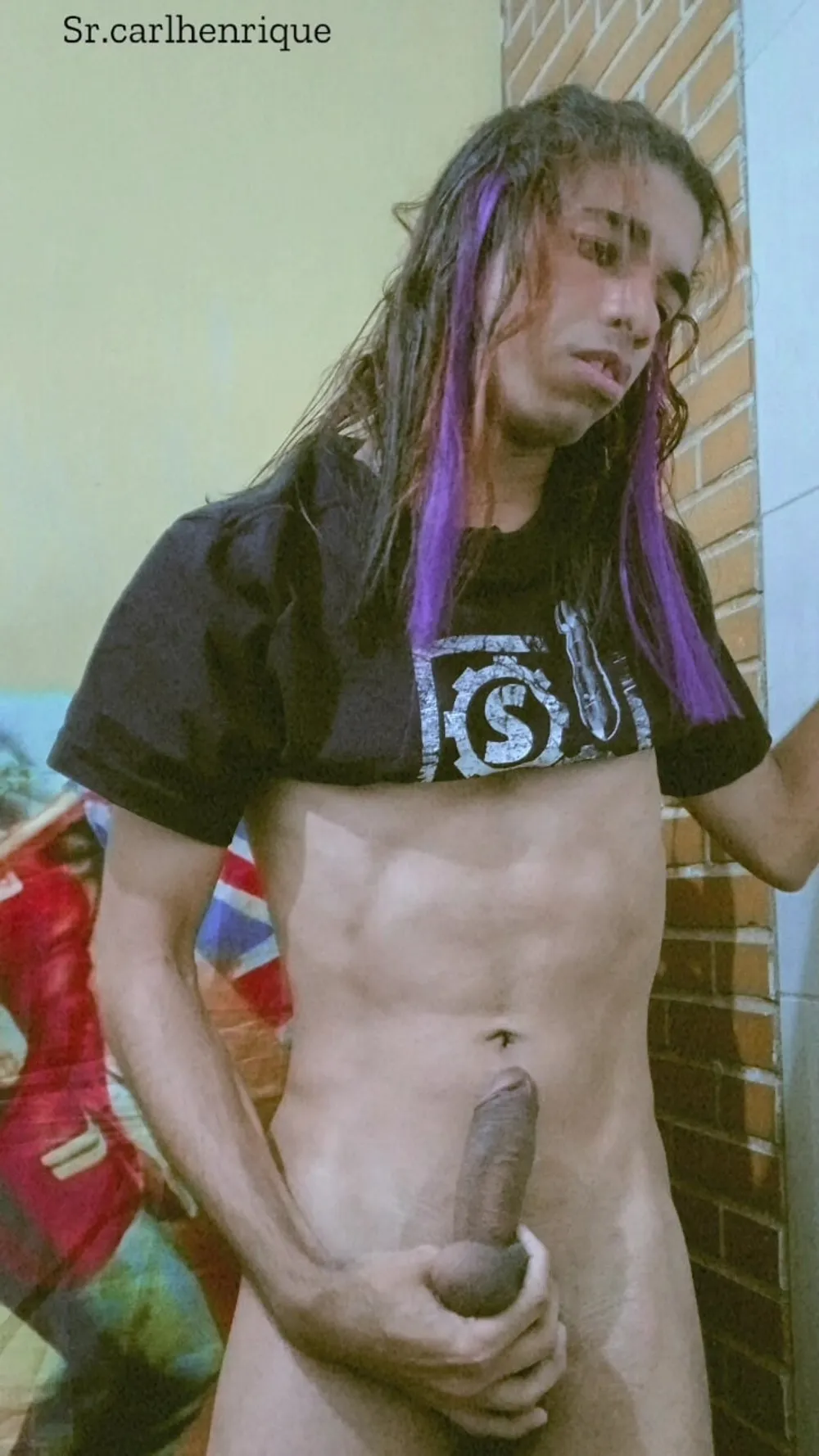 Novinho brasileiro sedutor gay pelado de calcinha sexy #2