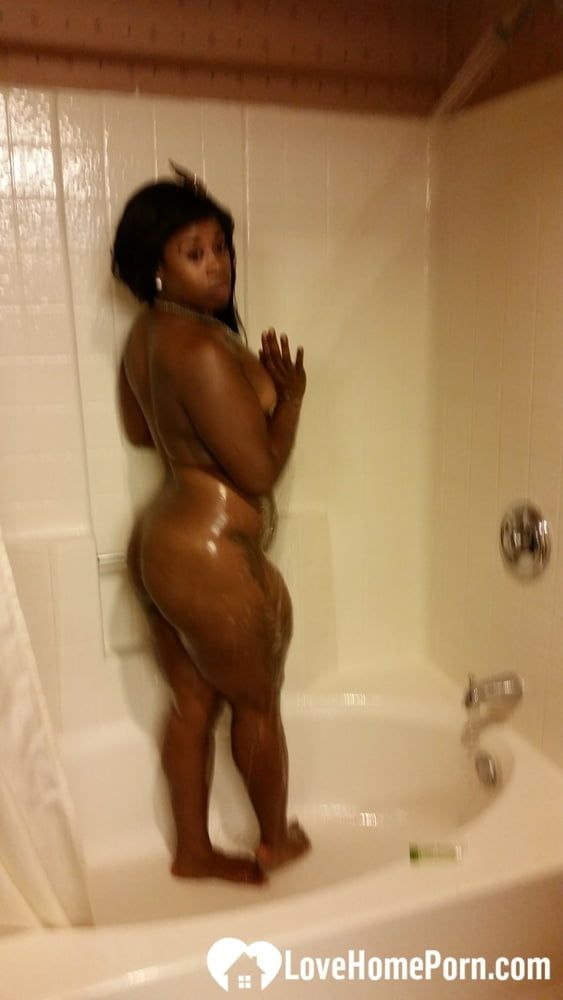 Black honey gets recorded as she showers #53