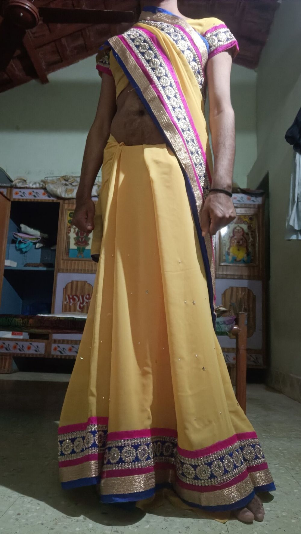 Wear auntys saree #4