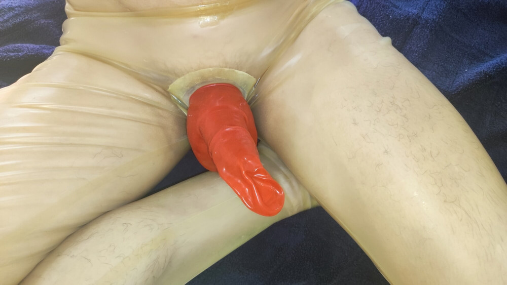 Latex double-layered cock #8