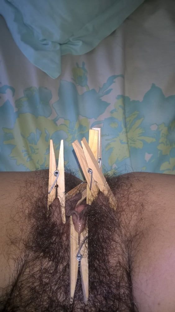 Hairy JoyTwoSex - Playing With Clothespins #5