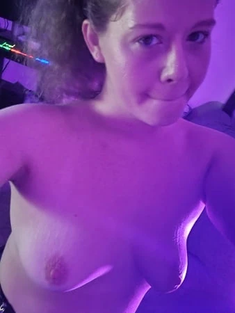 nikki belle in purple light         