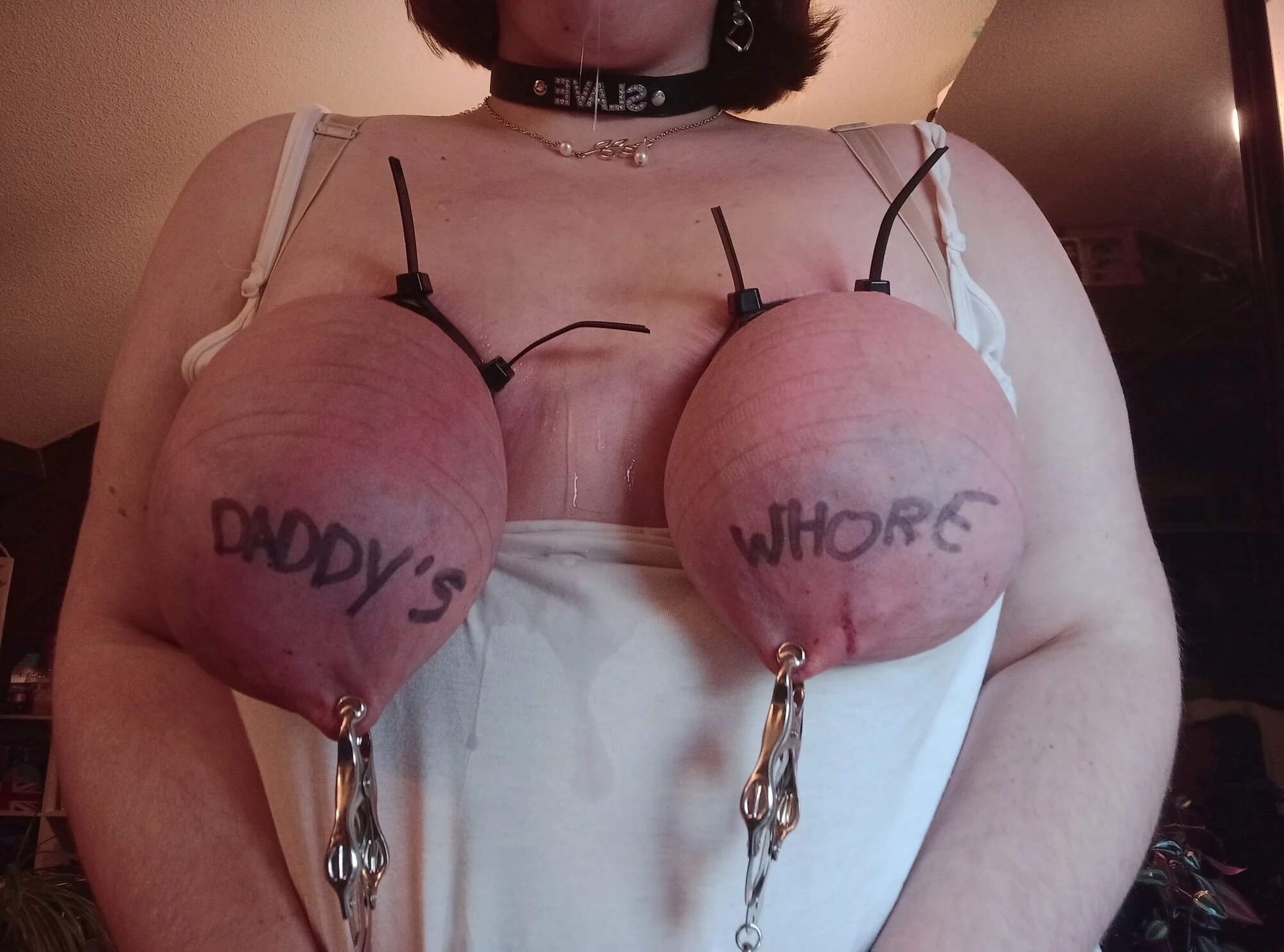 Latest abuse session for my tits