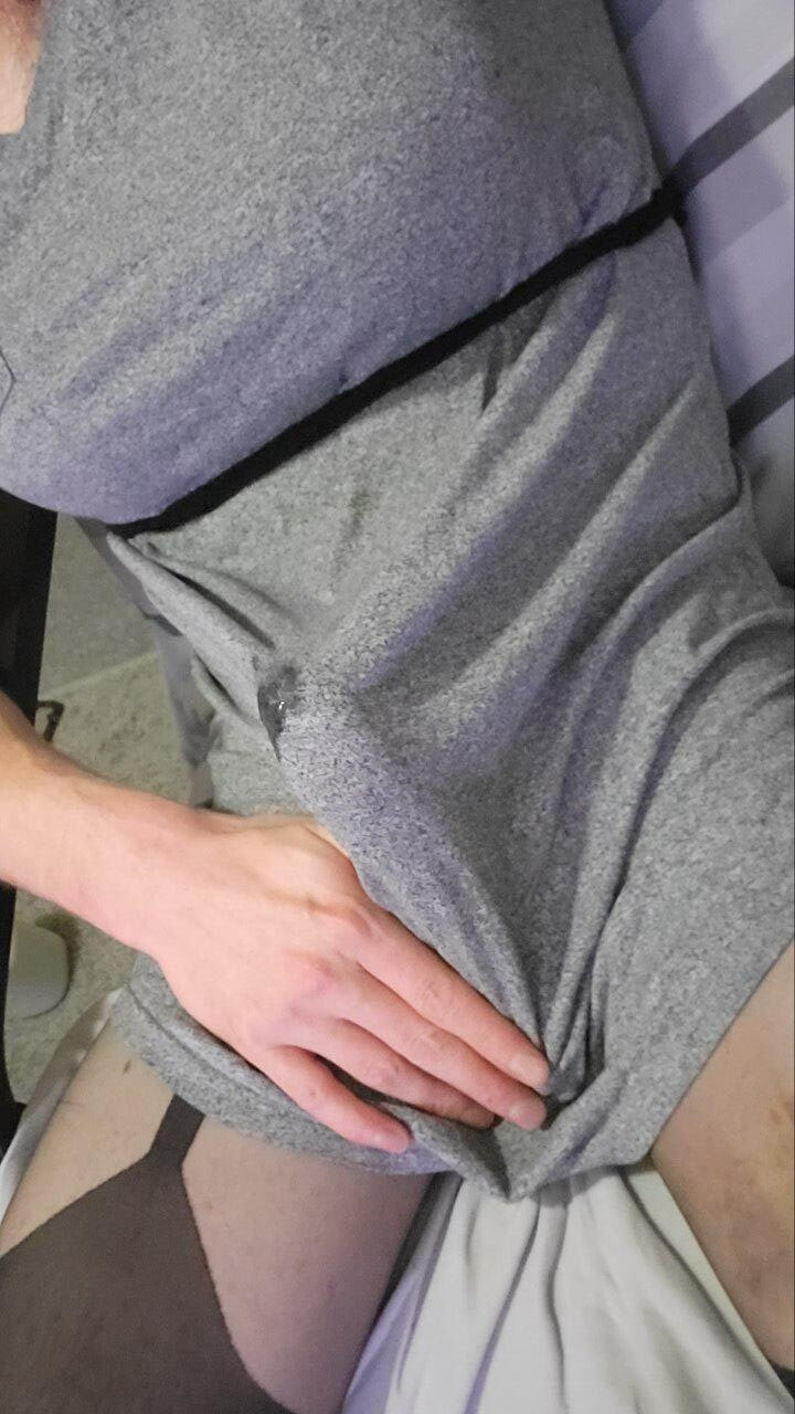 Femboy bulge dress lingerie precum #23