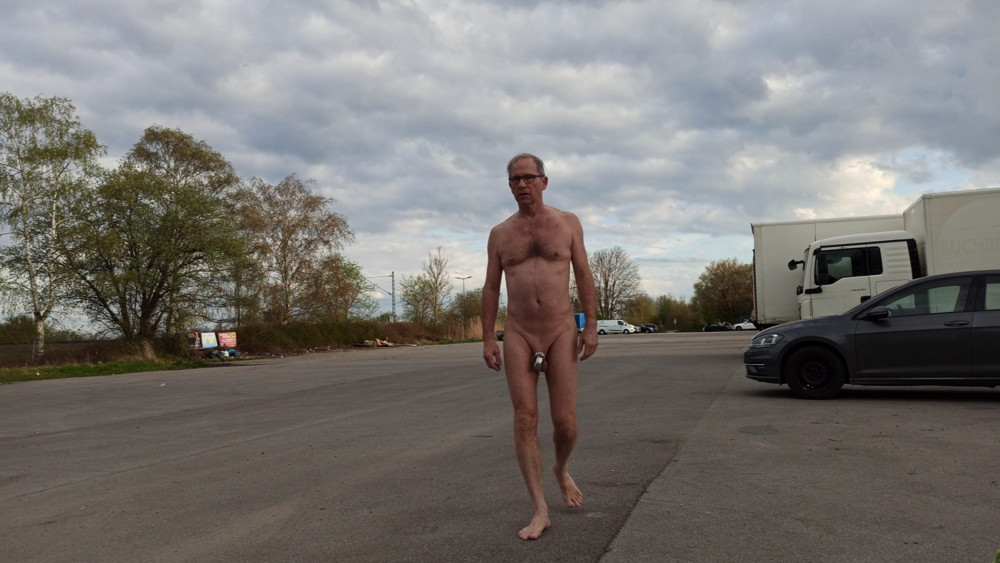 Naked at the parking space  #4