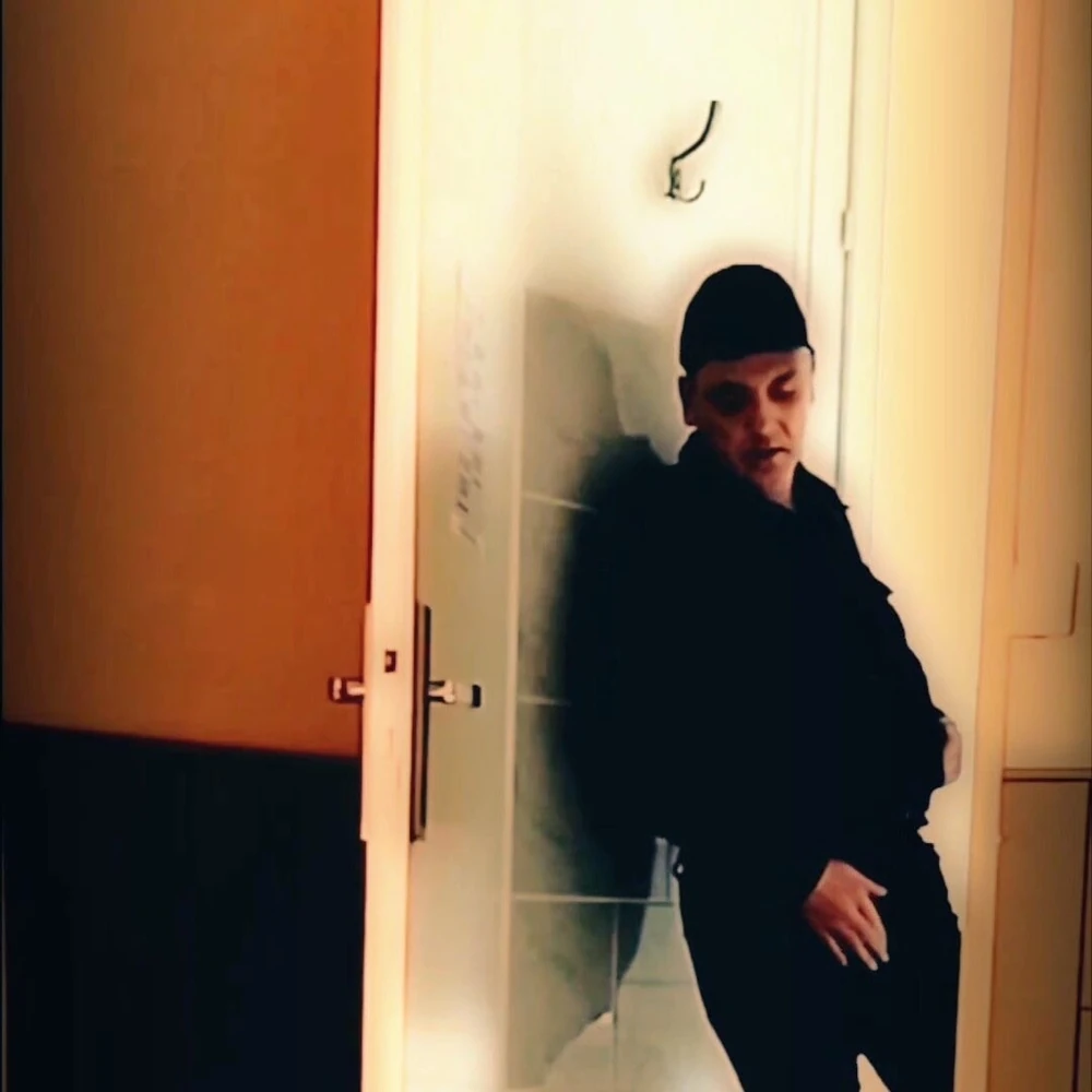Handjob standing in front of a door #2