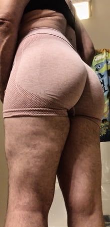 Ass looks so good in my little sexy shorts.... What do you t