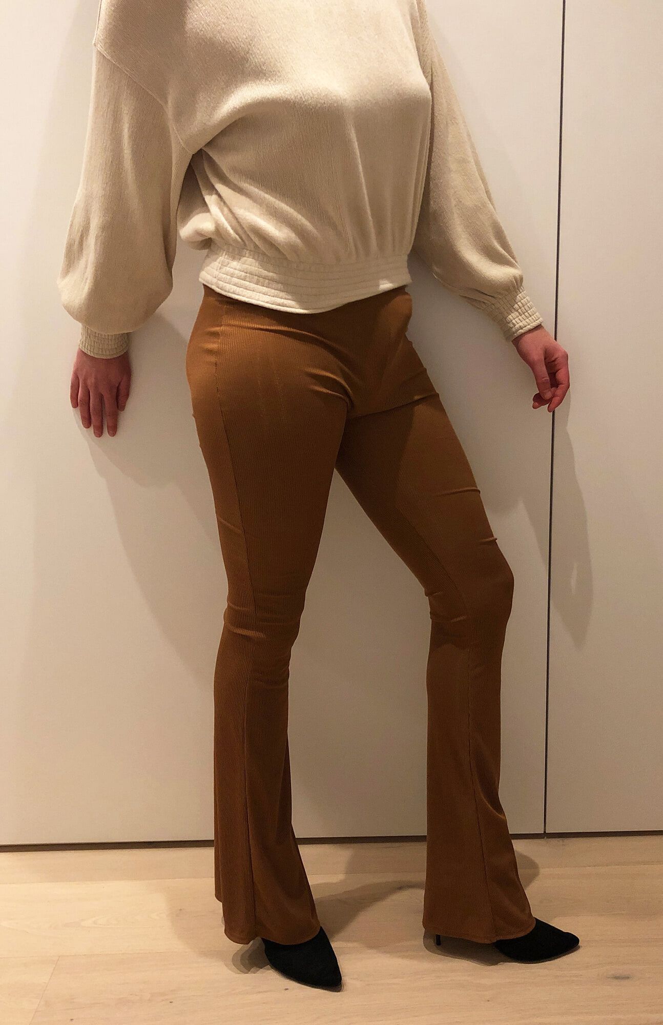 Brown stretch leggings #21