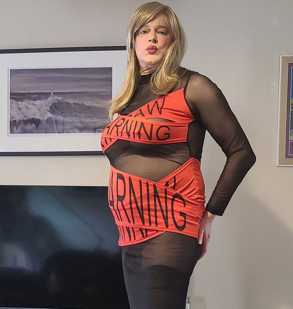 Sissy in warning dress #10