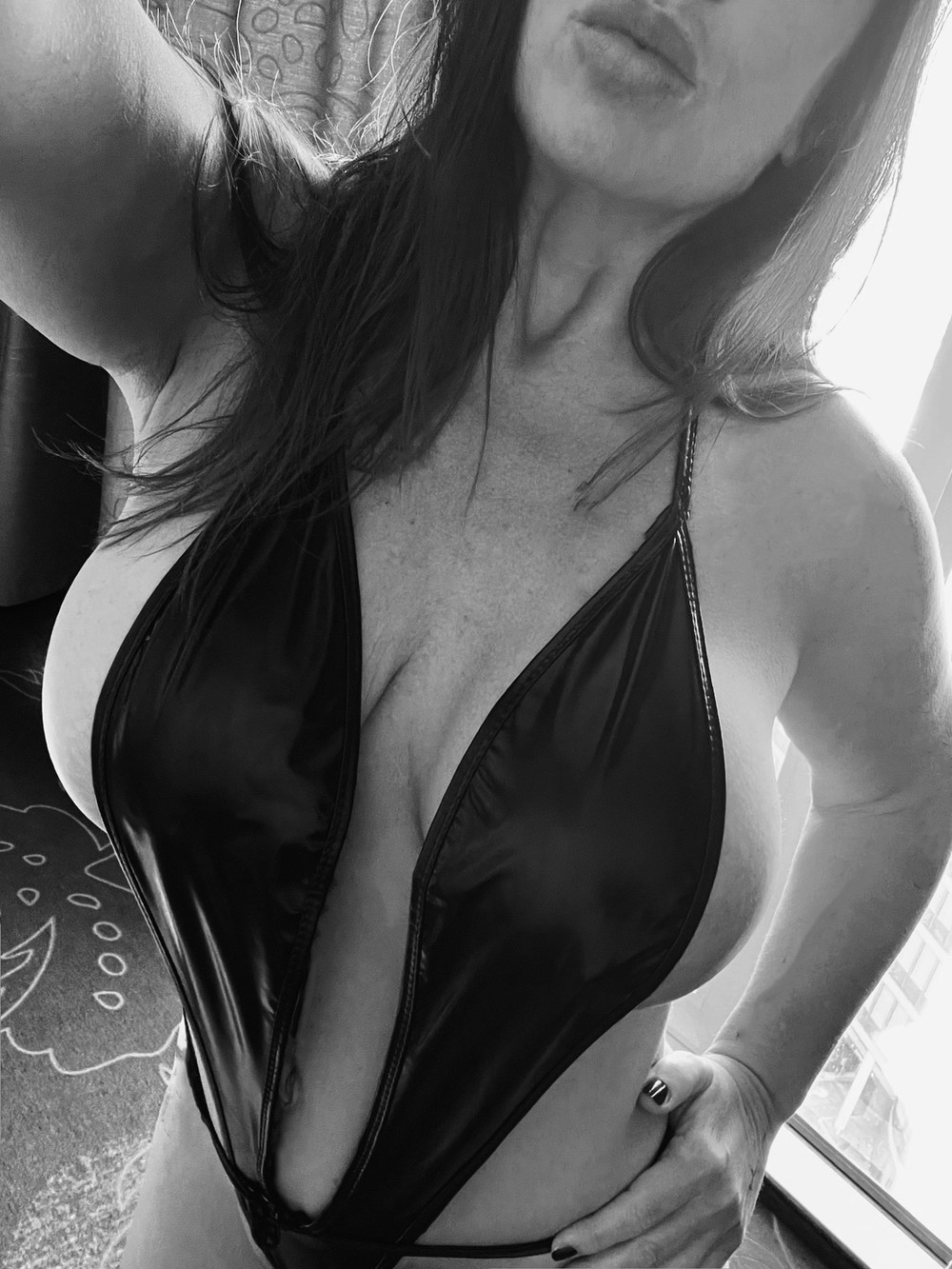 Hot Eva in black and white #3
