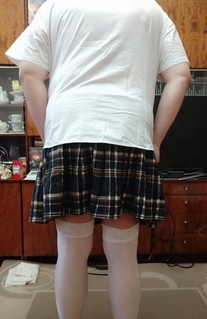 sissy posing in school uniforms         