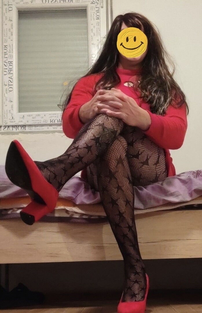  My legs in sexy stockings #4