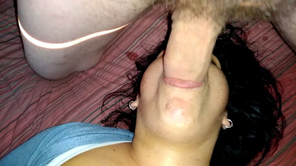she has filled her mouth #3