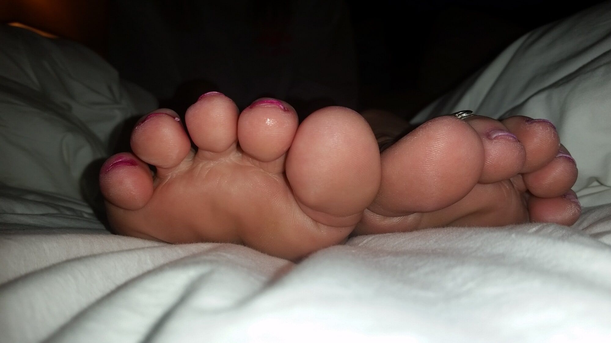 Taking feet pictures at a hotel #8