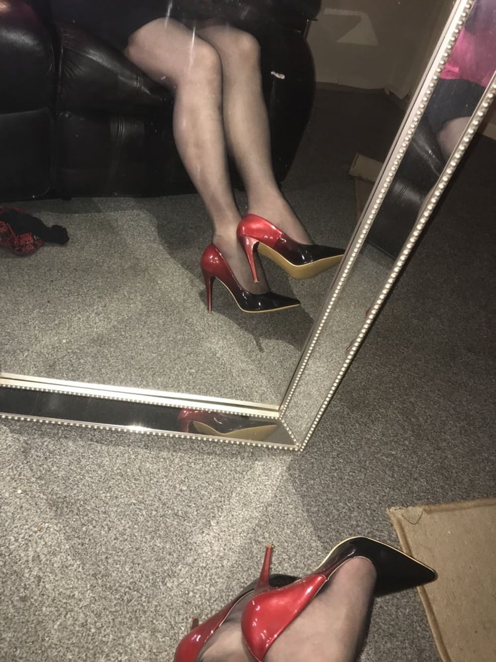 Heels nylons cock #23