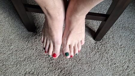 My Christmas toes