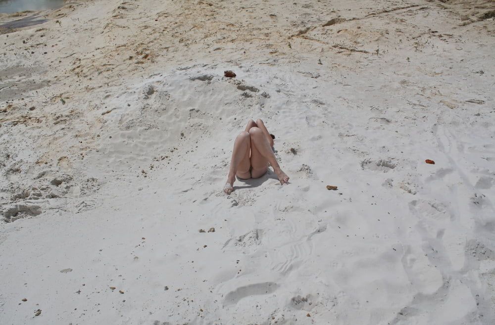 Naked on White Sand #21