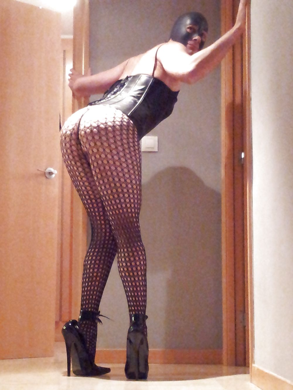 Fishnets and extreme fetish heels #2