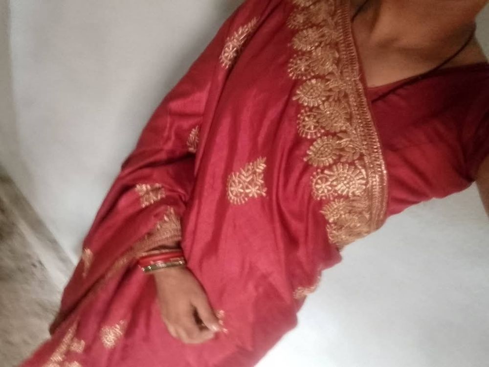 Wear red saree #33