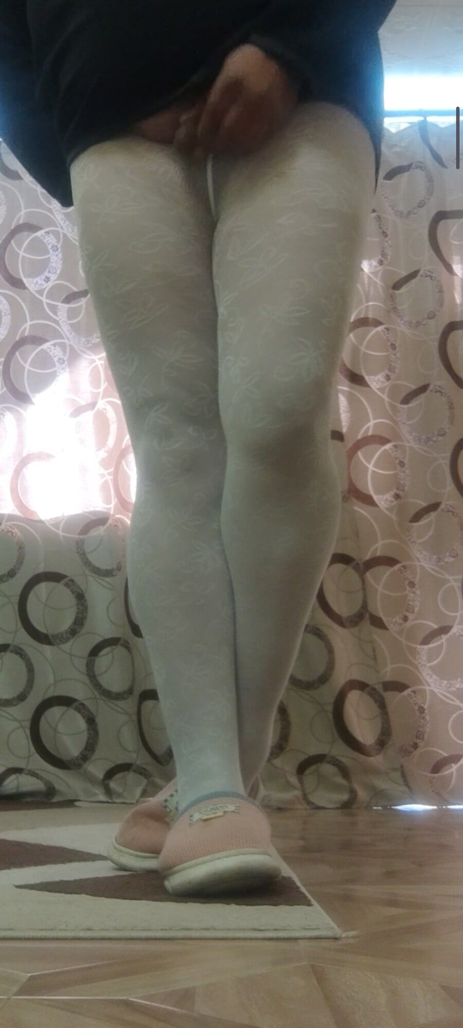 White pantyhose for teens #6