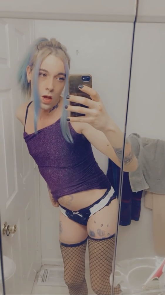 Hot Purple Minidress Slut #36