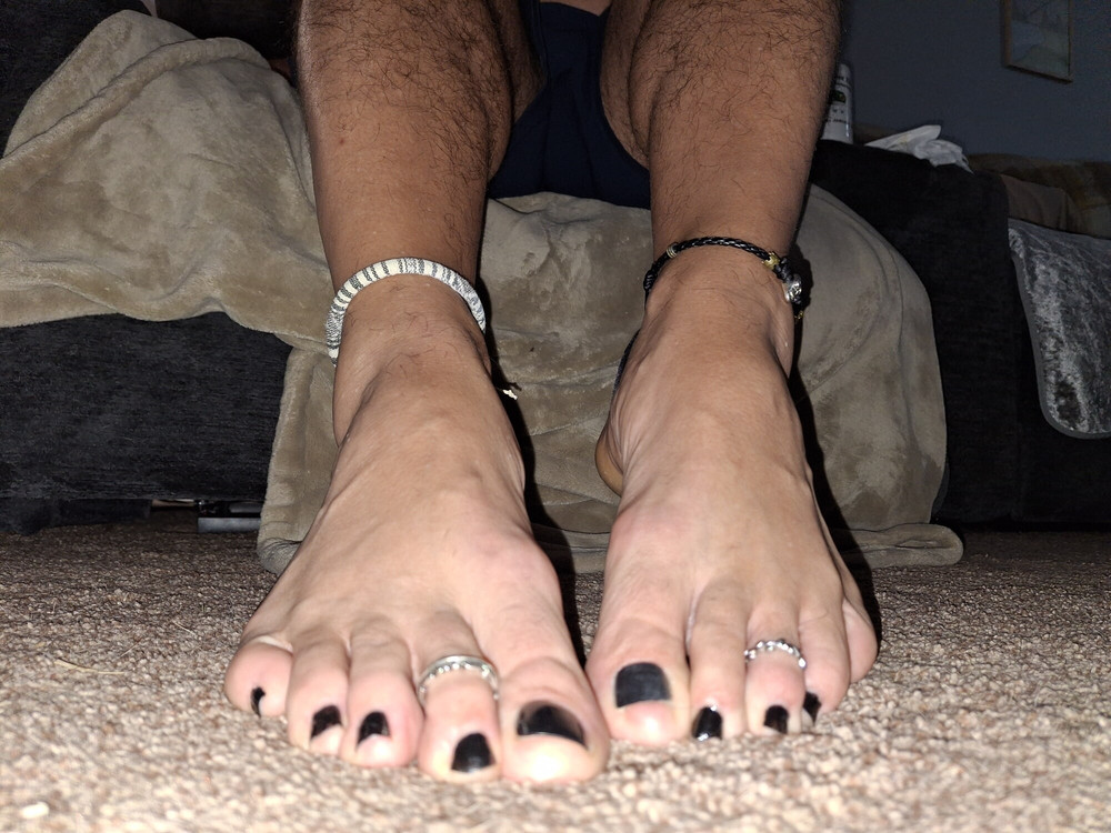 Dick and painted toes #9