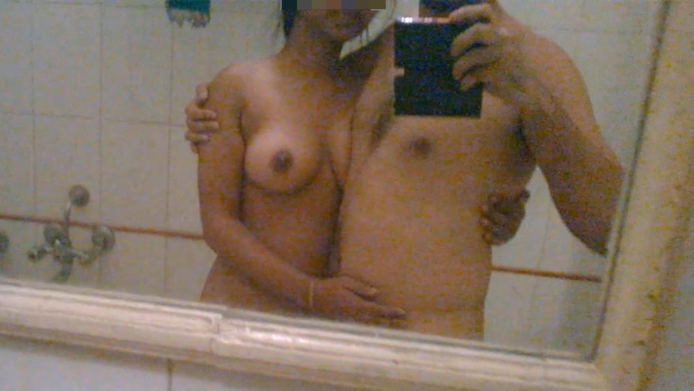 Me and Cheater Step Sis Priya in Hotel Bathroom Nude selfie  #12