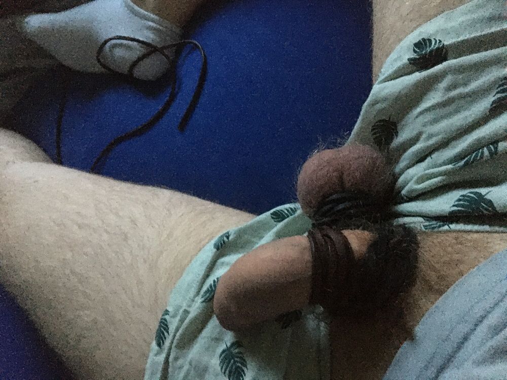 Cock And Ball Bondage With Leather Cords #51