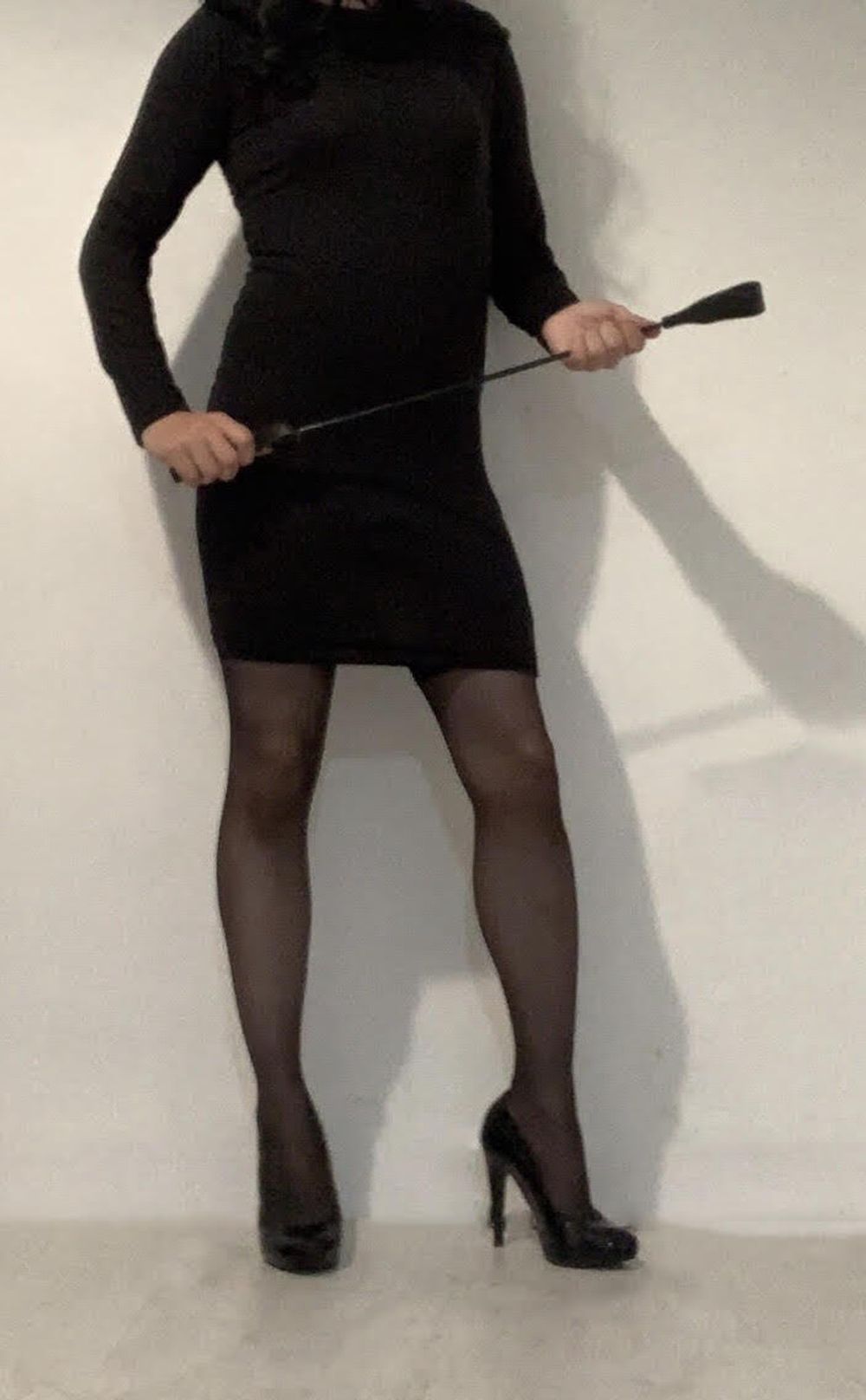 BLACK DRESS AND STOCKINGS #5