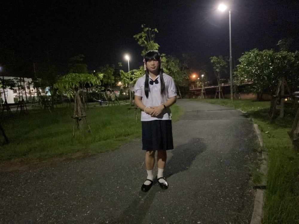 FN003 I dressed in my junior high school uniform #31