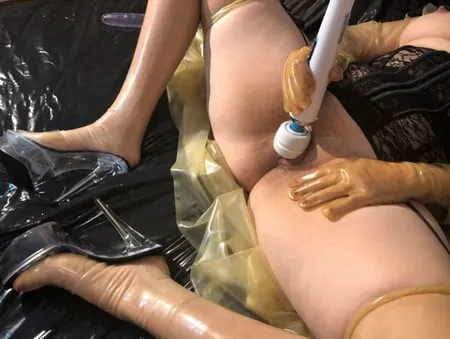 transparent latex masturbation         