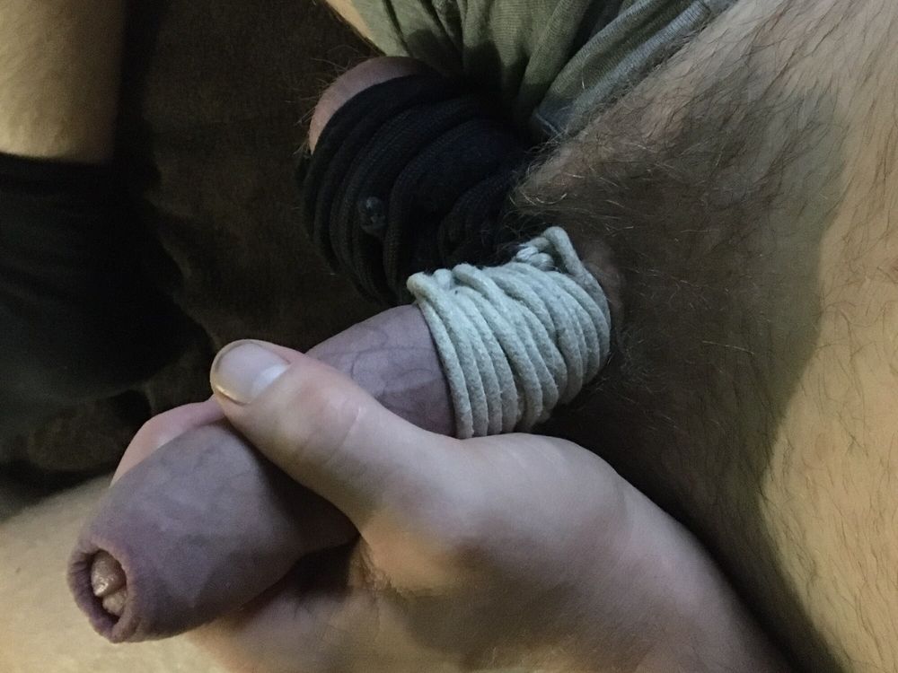 Hairy Dick And Cum Filled Balls Bound #36