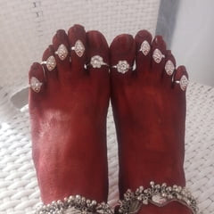 Beautiful transgender full finger toe