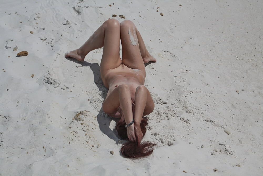 Naked on White Sand #6
